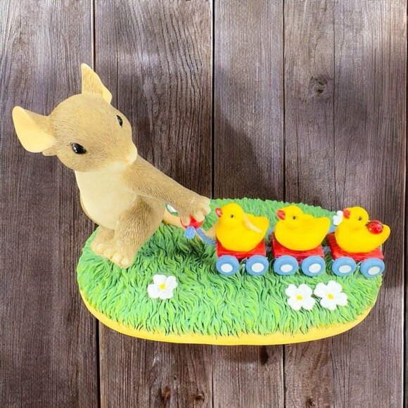 Charming Tails Fitz And Floyd Figurine Resin Keep All Your Ducks In A Row - Picture 1 of 13
